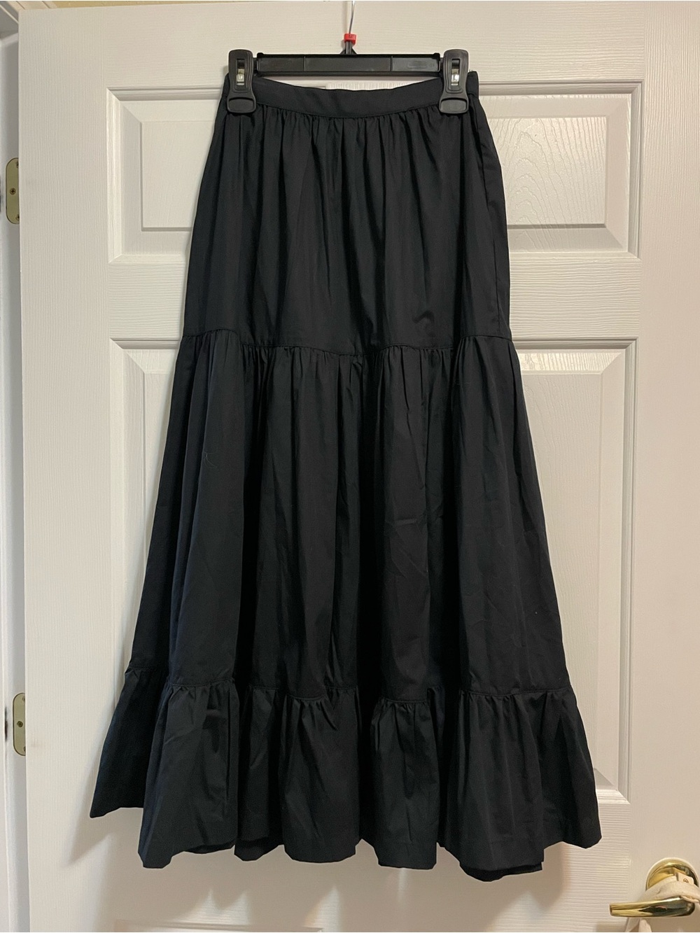 Abercrombie & Fitch | Black Tiered Maxi Skirt | XS
